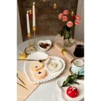 Соусник фарфоровый Magistro &laquo;Сердце&raquo;, 260 мл, d=11,5, цвет белый