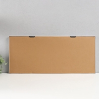 Фоторамка пластик на 4 фото 10х15 см "Корона. Маленький ангел" с прищепками белая 64х27 см