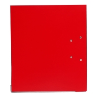 Папка-регистратор А4, 50 мм, Calligrata, ПВХ, тиснение "лен", металлическая окантовка, карман на корешок, собранная, красная, микс