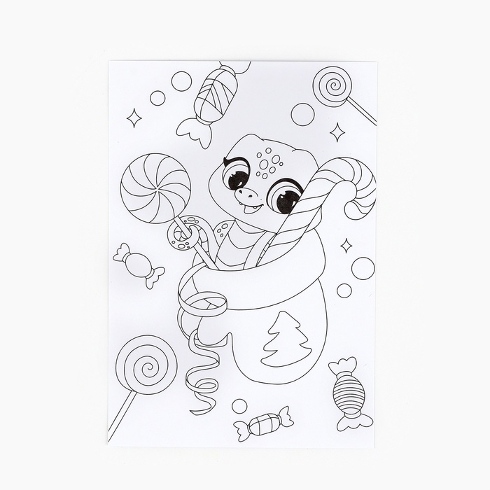 Раскраска антистресс на новый год. Открытки для вдохновения &laquo;В ожидании Нового года&raquo;, А6