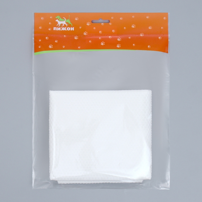 Полотенце для животных впитывающее, 60 х 80 см, 70 г/м&sup2; , одноразовое