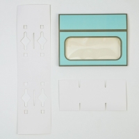 Коробка под 6 конфет, кондитерская упаковка &laquo;Best Wishes&raquo;, 10.2 х 20 х 5 см