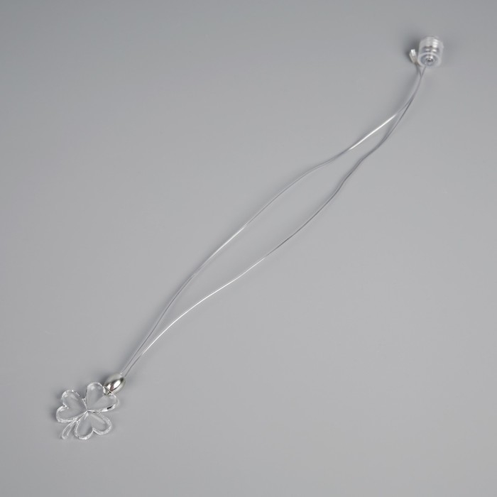 Светодиодный кулон &laquo;Клевер&raquo; 60 см, батарейки, свечение мульти (RGB)