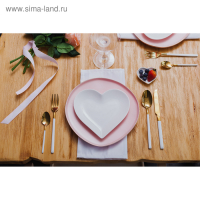 Столовые приборы из нержавеющей стали Magistro &laquo;Версаль&raquo;, 4 предмета, цвет ручек белый