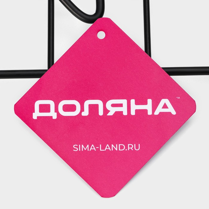 Салфетница Доляна &laquo;Столовые приборы&raquo;, с держателем, 17,5&times;18&times;6 см, цвет чёрный