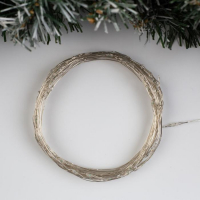 Гирлянда &laquo;Нить&raquo; 10 м роса, IP20, серебристая нить, 100 LED, свечение мульти (RGB), переливы, 12 В