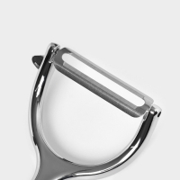 Овощечистка Доляна &laquo;Идея&raquo;, нержавеющая сталь, цвет чёрный