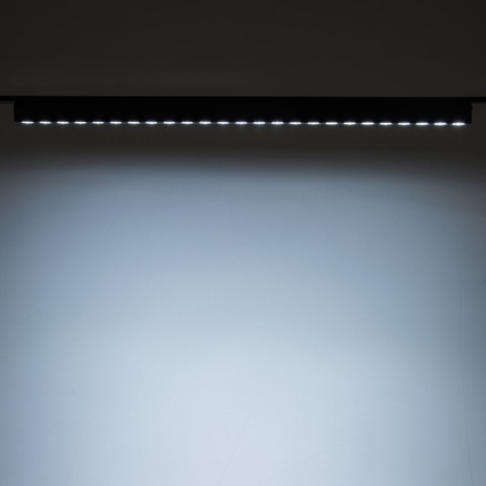 Светильник трековый ULTRA "Линза" LED 30Вт 3000K-5700К CRI90 черный 55,5х2,6х2,4см