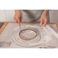 Форма перфорированная для выпечки Доляна &laquo;Круг&raquo;, d=15 см, цвет серебристый