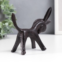 Сувенир чугун подставка для колец "Ослик" 10х4х12,5 см