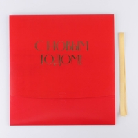 Коробка подарочная новогодняя складная &laquo;С новым годом&raquo;, тиснение, красный, 31 х 24.5 х 8 см, Новый год