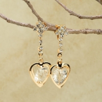 Клипсы &laquo;Грация&raquo; сердце объёмное, цвет МИКС