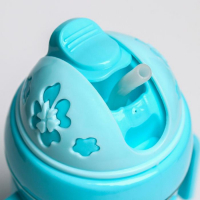 Поильник детский с силиконовой трубочкой &laquo;Солнышко&raquo;, 250 мл., с ручками, цвет МИКС