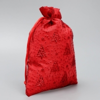 Мешочек подарочный парча &laquo;Новогодний переполох&raquo;, 16 х 24 см +/- 1.5 см, Новый год