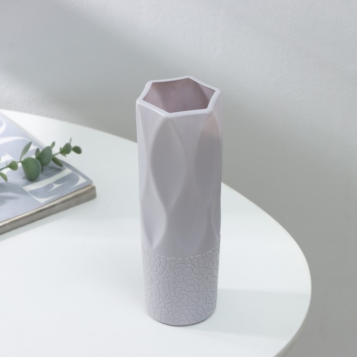 Ваза для цветов, 7&times;7&times;20,8 см, 650 мл, цвет МИКС