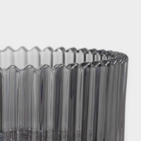 Сахарница стеклянная Доляна &laquo;Царская&raquo;, 250 мл, 10,5&times;13 см, цвет серый