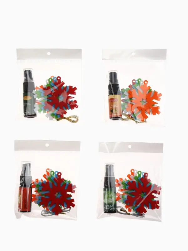 Набор ёлочных украшений, Арома "Снежинки" 5 шт