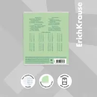 Тетрадь 18 листов в клетку ErichKrause &laquo;Классика&raquo;, обложка мелованный картон, зелёная