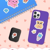 Книга &laquo;Стикеры раскраска. Сделай свой стикер!&raquo;