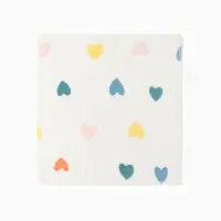 Набор платочков Крошка Я Сolored hearts (вид 1) 20*20 см-5 шт, муслин, 100 % хлопок