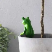 Сувенир полистоун "Лягуха с лимонадом" 5,3х5,5х10,3 см