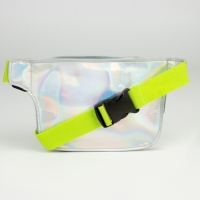 Сумка детская для девочки поясная "Авокато", на молнии, цвет зелёный