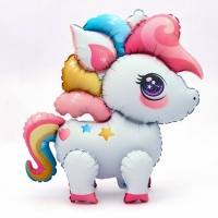 Детская игрушка Шар фольгированный 22" "Малыш единорог", матовый