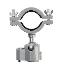 Стойка для дрели ТУНДРА, винтовой зажим, поворотный шарнир 360&deg;, d=60 мм, длина 253 мм