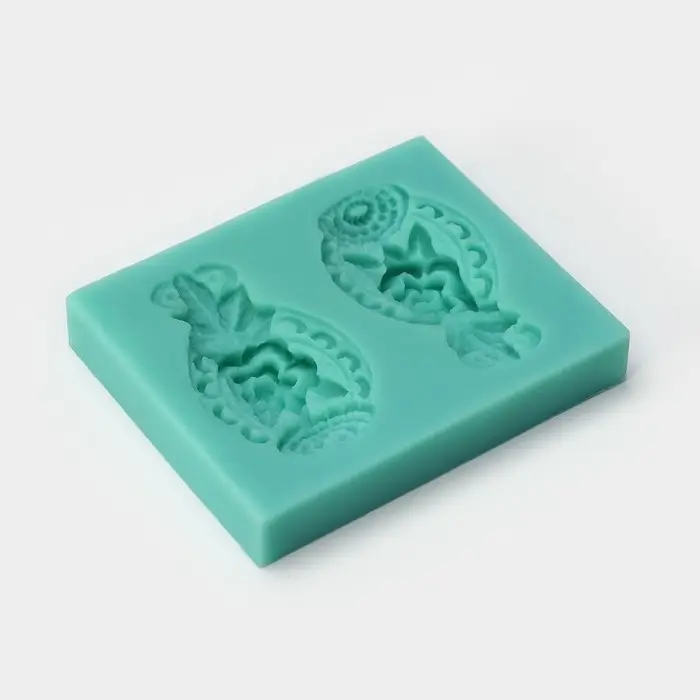 Молд для заливки &laquo;Гавайский ананас&raquo;, силикон, 7.5&times;6 см, зелёная