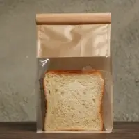 Пакет крафт бумажный, с окном, прямоугольное дно, 13 х 10 х 28 см