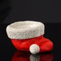 Подсвечник "Колпак" 9х7х5 см, красный