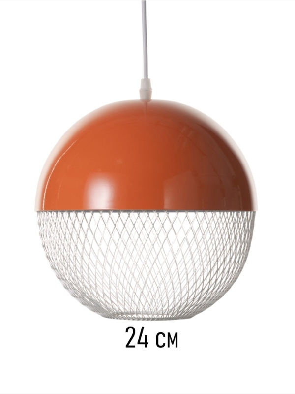 Светильник Lina 1х40Вт Е27 неон-оранжевый  26х26х32см