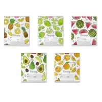 Тетрадь 18 листов в клетку ErichKrause &laquo;Яркие дольки&raquo;, обложка мелованный картон, МИКС