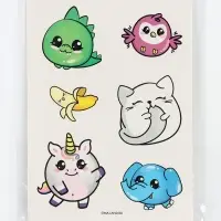 Наклейки &laquo;Милашки&raquo;, 8&times;11 см