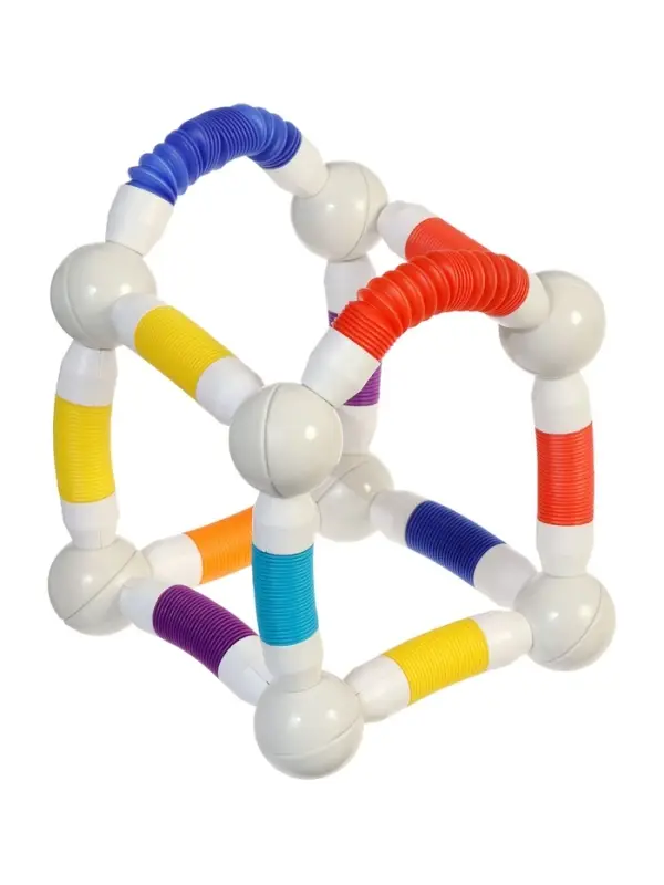 Конструктор магнитный "Развивающие трубы", 36 деталей