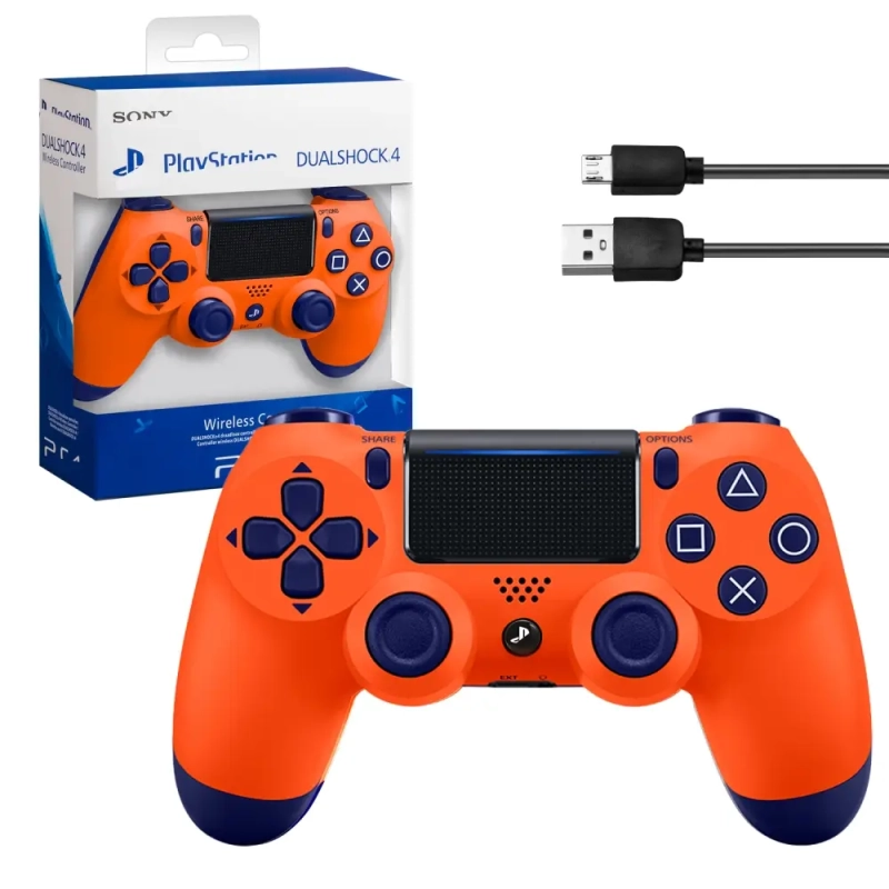 Джойстик PS4 DualShock беспроводной A оранжевый