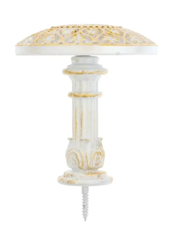 Крючок для штор CAPPIO KC211, d=9.6 мм, цвет белый с золотом, 2 шт