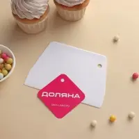 Шпатель кондитерский прямой Доляна, 13,5&times;9,5 см, цвет белый