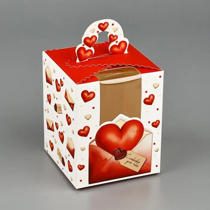 Коробка сборная &laquo;Любовное послание&raquo; 9 х 11 х 9 см
