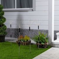 Садовый светильник на солнечной батарее &laquo;Одуванчики&raquo; 4 шт., 78 см, 320 LED, свечение мульти