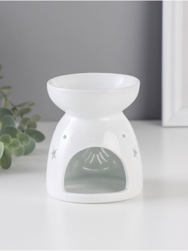 Аромалампа керамика "Ангел" белый 8х8х9,3 см
