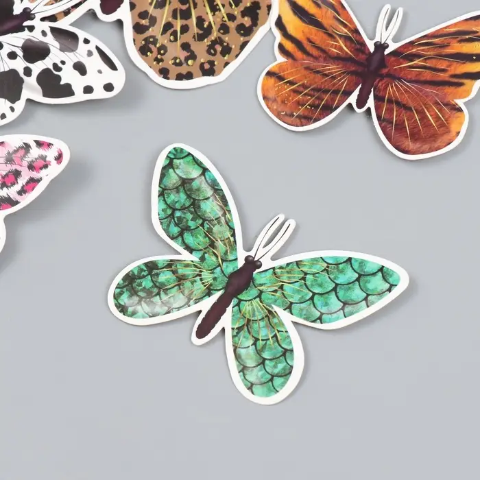 Набор магнитов на холодильник &laquo;Шкуры животных&raquo;, 12 шт., картон, h=4-10 см