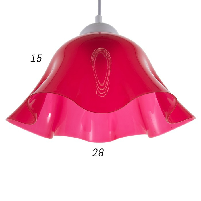 Светильник BayerLux "Симпл" 1x15Вт E27 красный