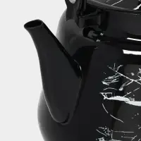 Чайник кон. с мет.р. 3,5л (черная)Черный мрамор