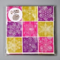 Новый год! Салфетки бумажные &laquo;Снежинки&raquo;, в наборе 20 шт.