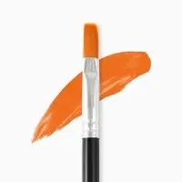 Кисть для рисования Синтетика Плоская №10 (ширина обоймы 7 мм; длина ворса 11 мм)