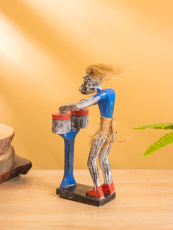 Сувенир &laquo;Абориген барабанщик&raquo;, 9&times;9&times;21 см, дерево