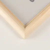 Фоторамка дерево 21х30 см, белое дерево №1  (пластиковый экран)