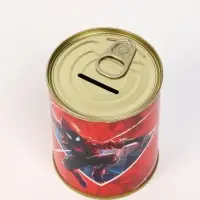 Копилка металлическая, 9.5 см&times;7.5 см&times;7.5 см, Человек-паук
