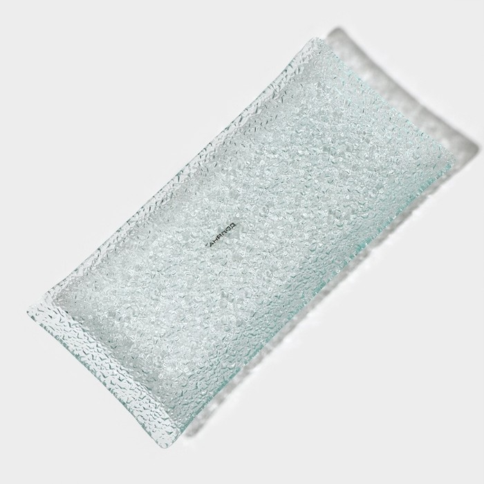 Блюдо стеклянное сервировочное &laquo;Акцент&raquo;, 25,5&times;12,5 см